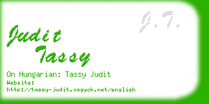 judit tassy business card